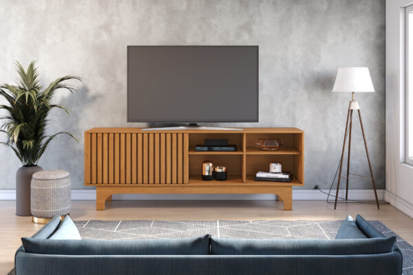 RACK SERENO PARA TV ATÉ 70 POLEGADAS – JCM MÓVEIS – CINAMOMO