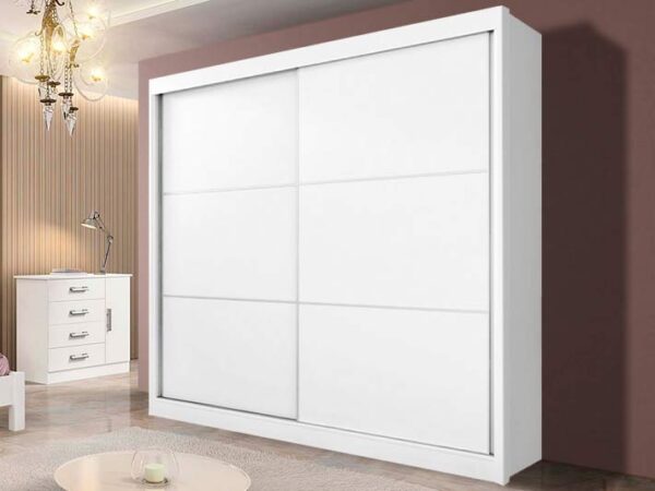 Guarda-Roupa 2 Portas de Correr Branco Oliver 2.2 M