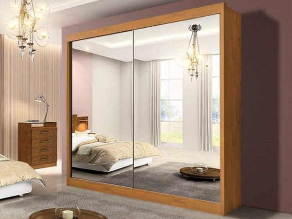 Guarda-Roupa 2 Portas c/Espelho Cinamomo Las Vegas 2.2 D'Doro