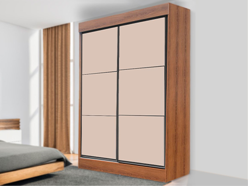 Roupeiro San Diego Solteiro 1,57 Mel/Off White Rud Rack