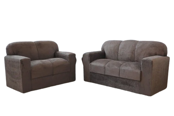 Conjunto de Sofá de 2 e 3 Lugares Marrom