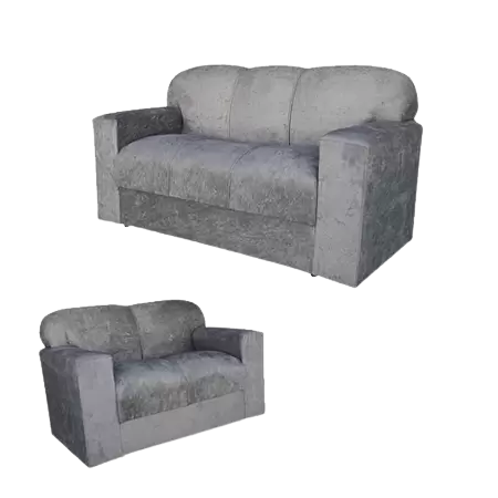 Jogo de Sofá 2 e 3 lugares Barato Suede Cinza