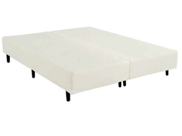 Base Box Bipartido Casal Corino Linhão Palha 37X138X188 AN