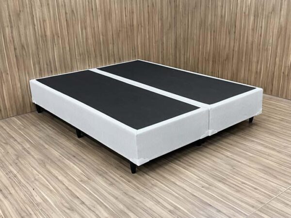 Base Box Bipartido King Corino Linhão Palha 37X192X203 AN