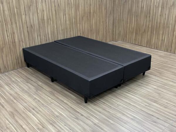Base Box Bipartido King Corino Linhão Preto 37X192X203 AN