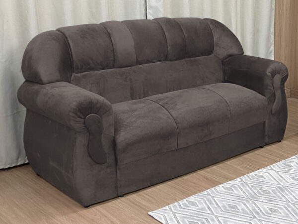 Sofá 3 Lugares Marrom 603 Corsa