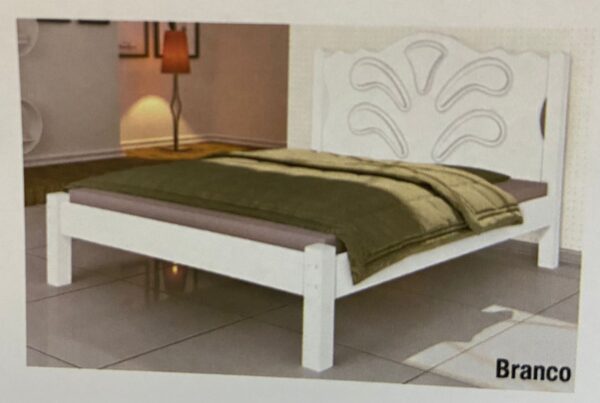 CAMA LUIZA CASAL 1.38cm - PRIMOART - BRANCO