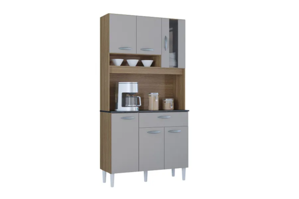 KIT CORAL 6 PTS - DAMASCO/OFF WHITE (POQUEMA)