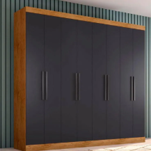 GUARDA ROUPA 1684 - FREIJO/CARBONO (ARAPLAC)