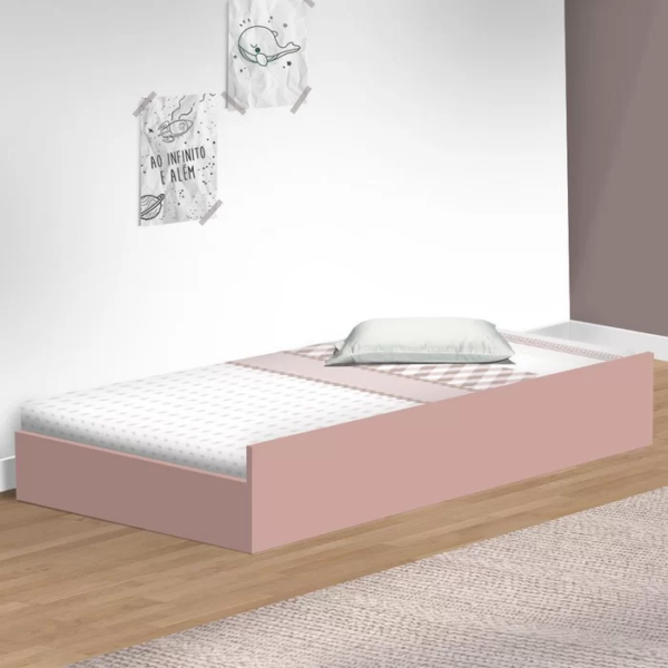 CAMA AUXILIAR INFANTIL CECILIA - VJ MÓVEIS - ROSA