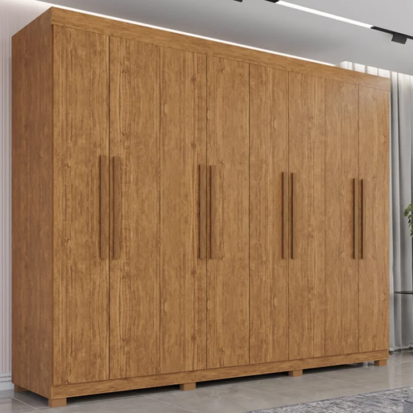 GUARDA ROUPA MILANO 8P - CINAMOMO - IMOP