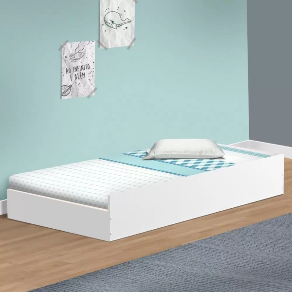 CAMA AUXILIAR INFANTIL CECILIA - VJ MÓVEIS - BRANCA