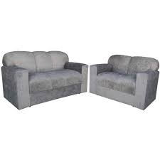 Conjunto de Sofá de 2 e 3 Lugares Cinza