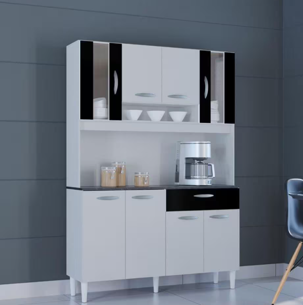 KIT CORAL 8 PTS - BRANCO/PRETO (POQUEMA)