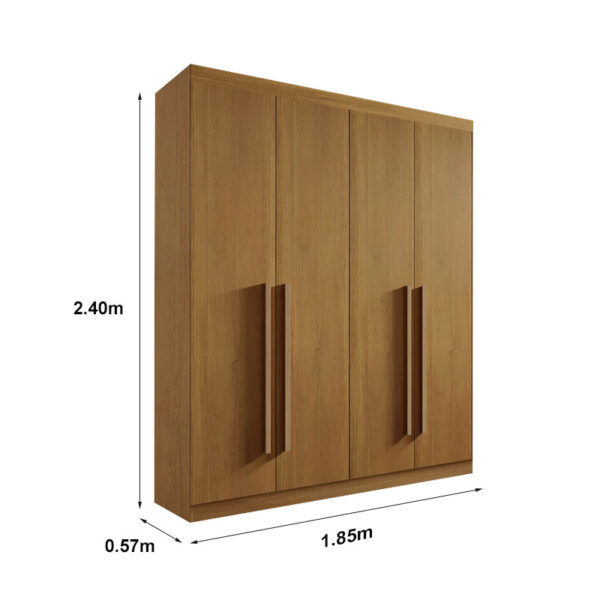 Guarda-Roupa 4 Portas Cinamomo Da Vinci 1.85 D'Doro