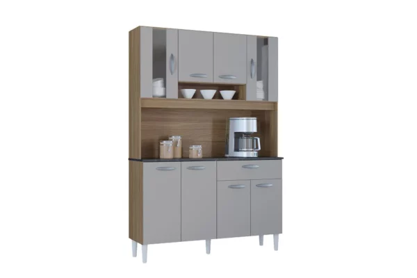 KIT CORAL 8 PTS - CASTANHO/OFF WHITE (POQUEMA)