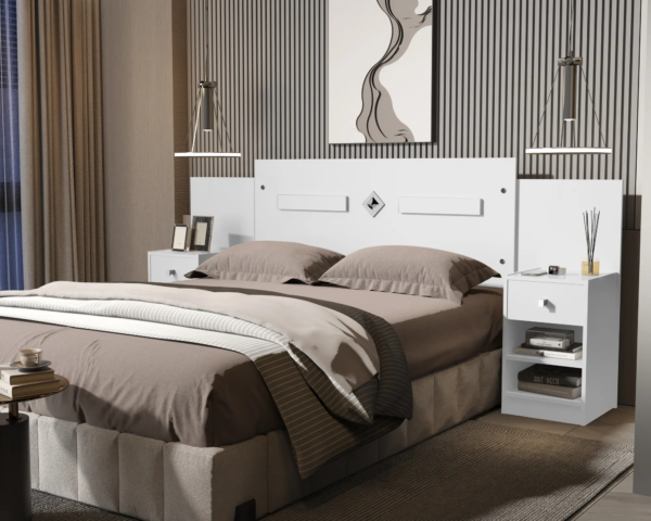 CABECEIRA LARA CASAL EXPANSÍVEL - VJ MÓVEIS - BRANCO