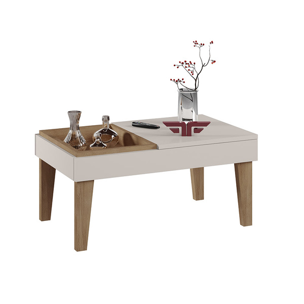 Mesa De Centro Veneza -Off White/MATTE (FRADE)