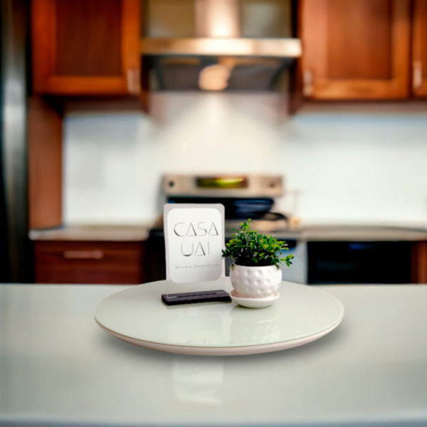 PRATO GIRATÓRIO 40X40 OFFWHITE (MINASPLAC)