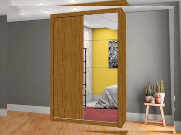 Guarda-Roupa Solteiro 2 Portas Freijo Itália Carioca