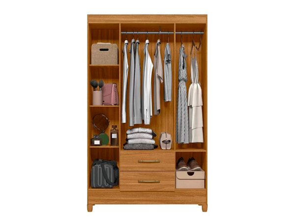 Guarda Roupa Paraty 4 Portas Branco Moval