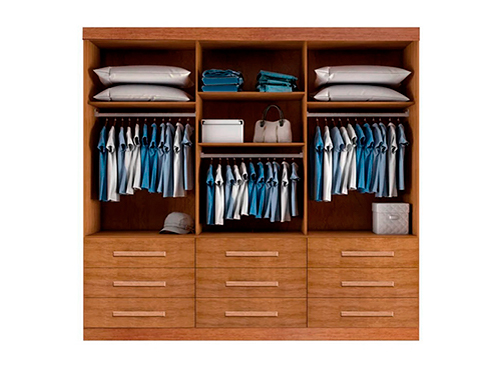 Guarda Roupa Turim 3 Portas de Correr com Espelho Nature